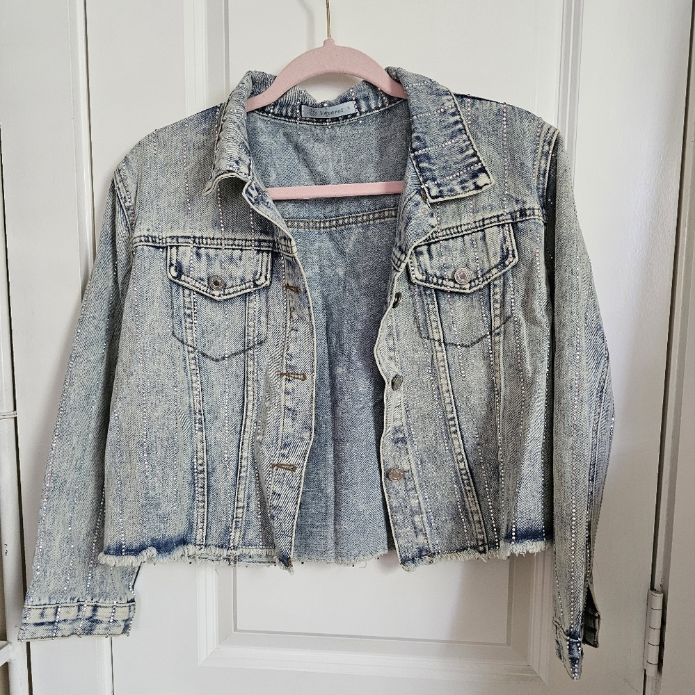 Rhinestone Denim Jacket